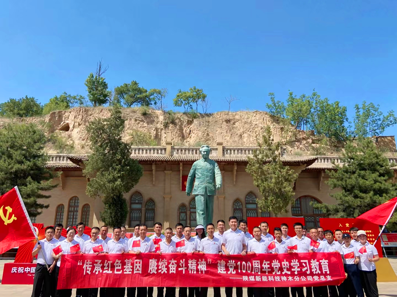 神木分公司開展“傳承紅色基因，賡續(xù)奮斗精神”紅色主題黨史學(xué)習(xí)活動